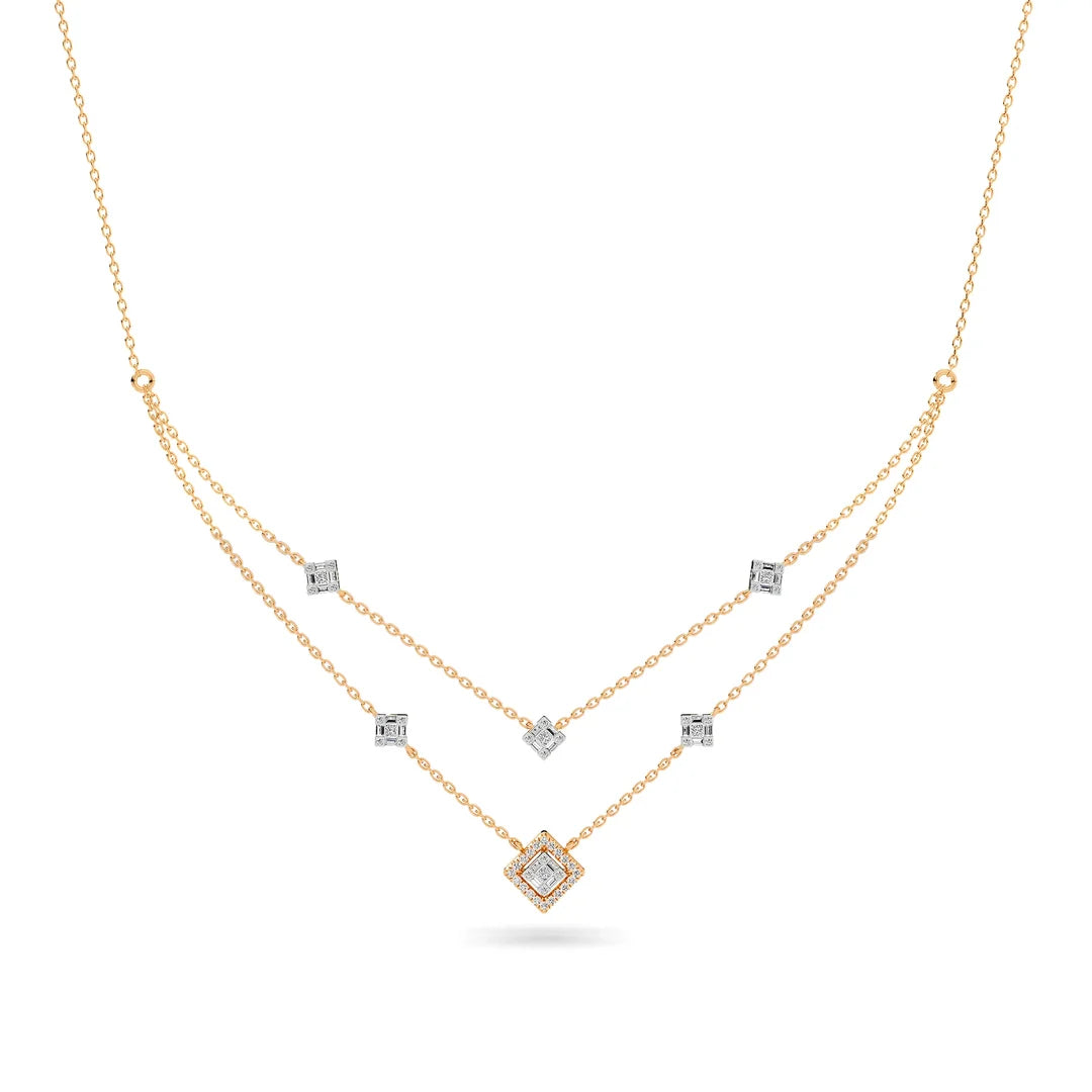 The Chain Reaction Necklace — CZ & Silver
