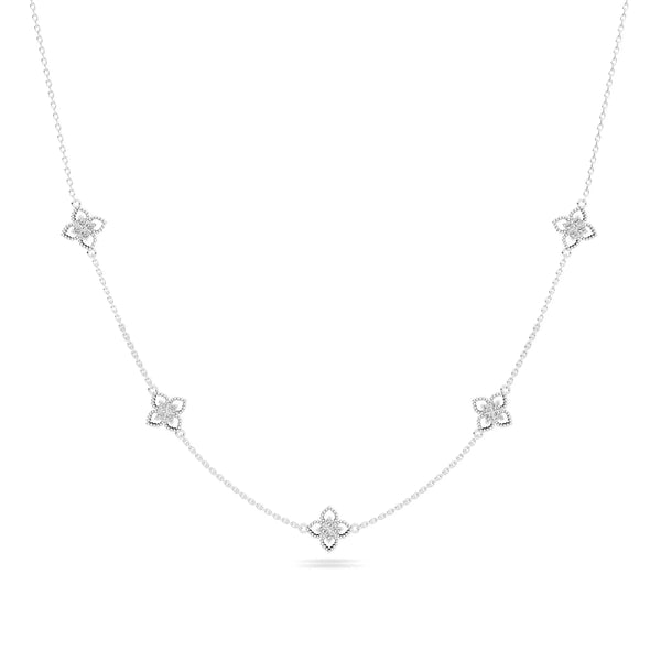 Chain Reaction Flux Necklace — CZ & Silver