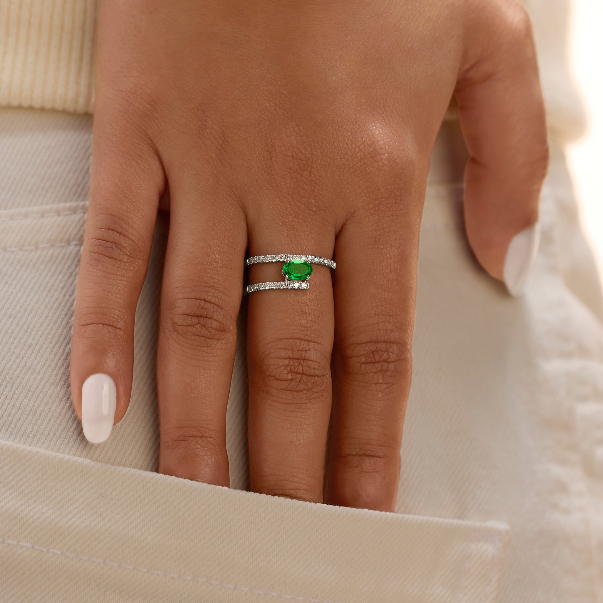 Emerald Hustle Ring