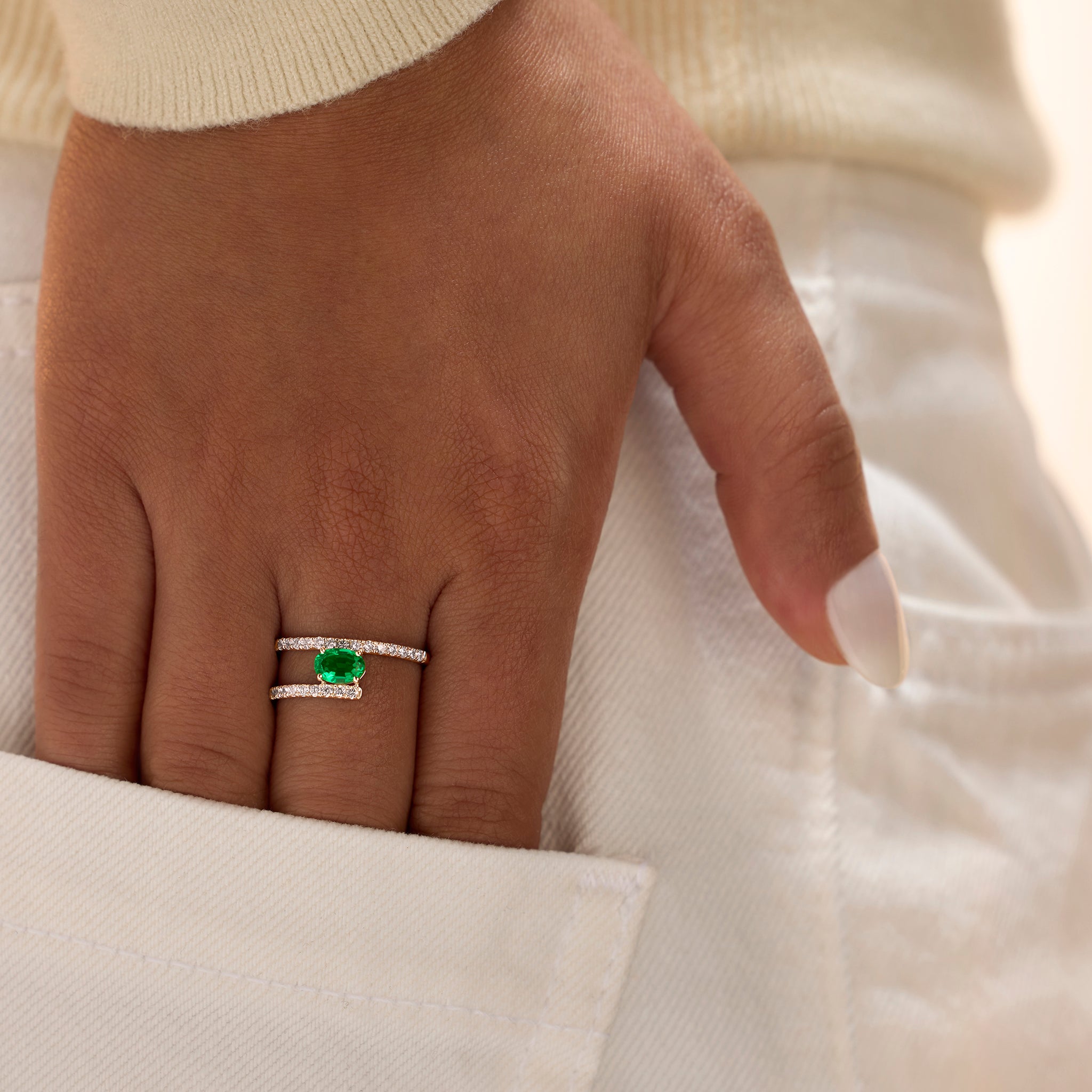 Emerald Hustle Ring