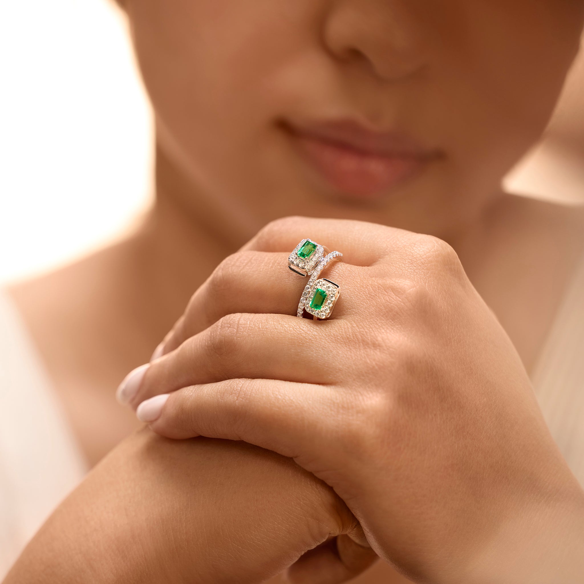 Emerald Power Play Ring