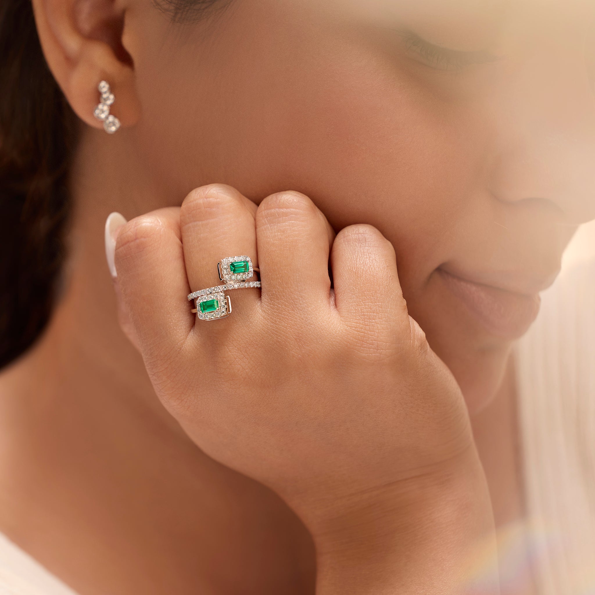 Emerald Power Play Ring