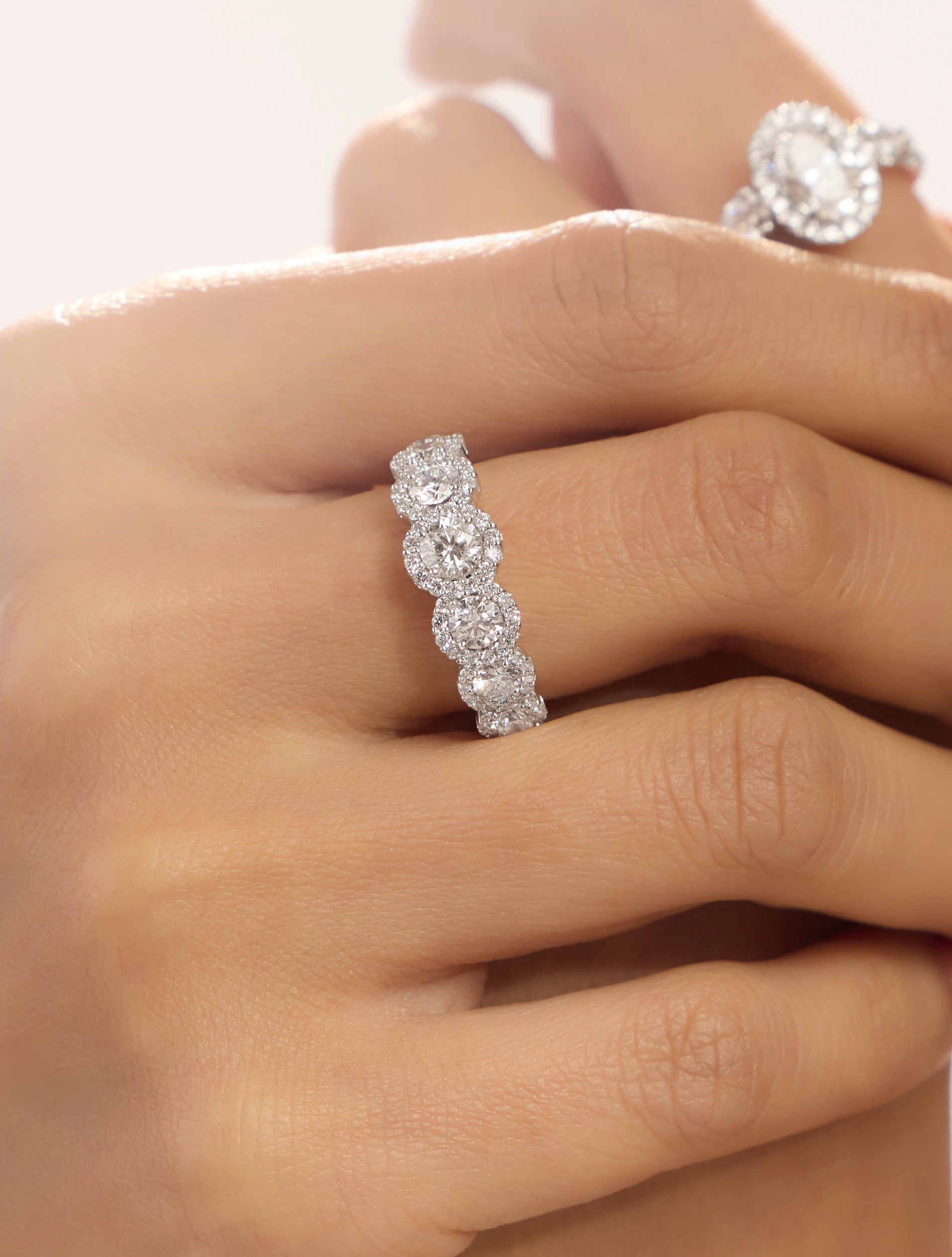 Luxe Link Diamond Band Ring