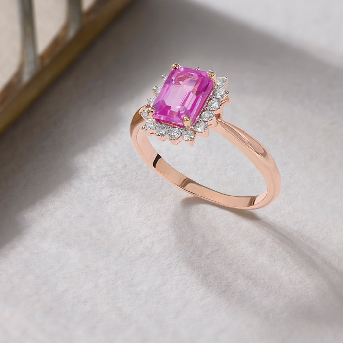 BAYAN Pink Sapphire Muse Ring | Color Stone | Silver