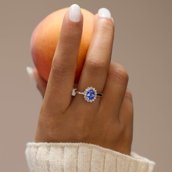 BAYAN Blue Sapphire Muse Ring | Color Stone | Silver