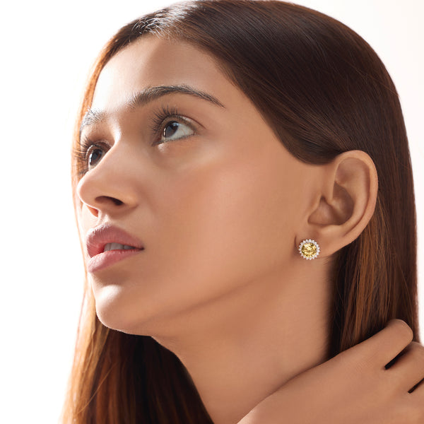 BAYAN Sun Kissed Muse Earrings | Color Stone | Silver