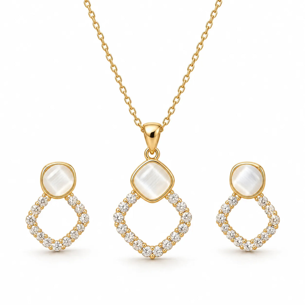Halo Hype Pendant Set