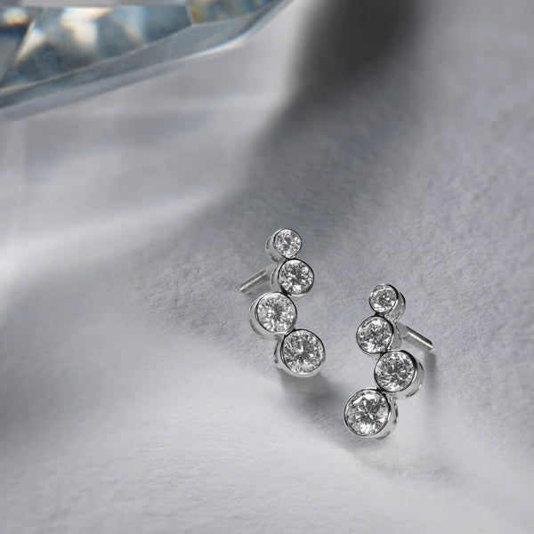 BAYAN Versatile Vibe Earrings | Color Stone | Silver