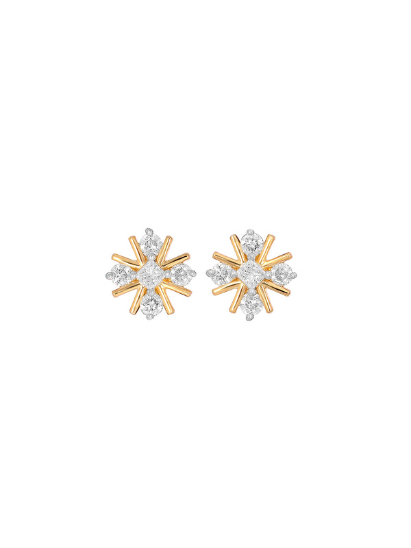 BAYAN Snowflake Earring | Lab Grown Diamond | Silver | SGL Certified