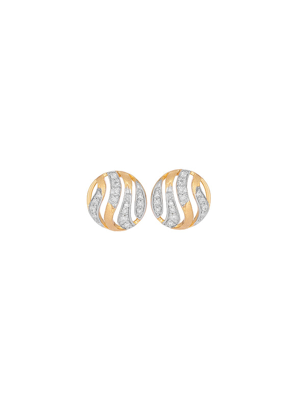 BAYAN Round Diamond Fire Stud | Lab Grown Diamond | Silver | SGL Certified