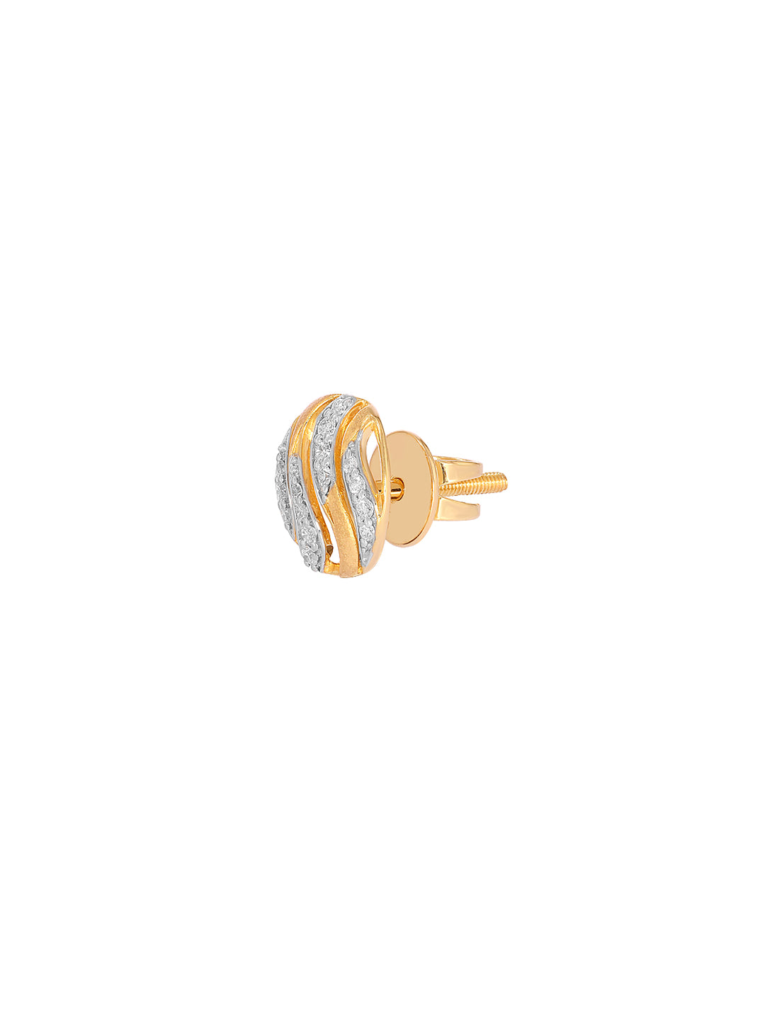 BAYAN Round Diamond Fire Stud | Lab Grown Diamond | Silver | SGL Certified