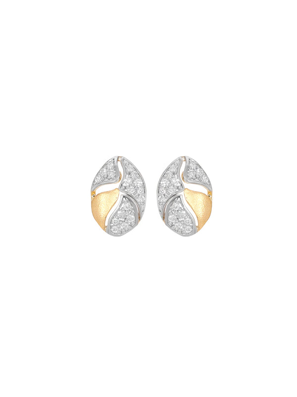 BAYAN Round Diamond Cut Oval Stud | Lab Grown Diamond | Silver | SGL Certified