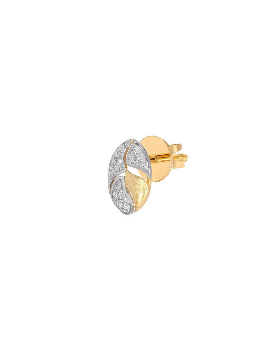 BAYAN Round Diamond Cut Oval Stud | Lab Grown Diamond | Silver | SGL Certified