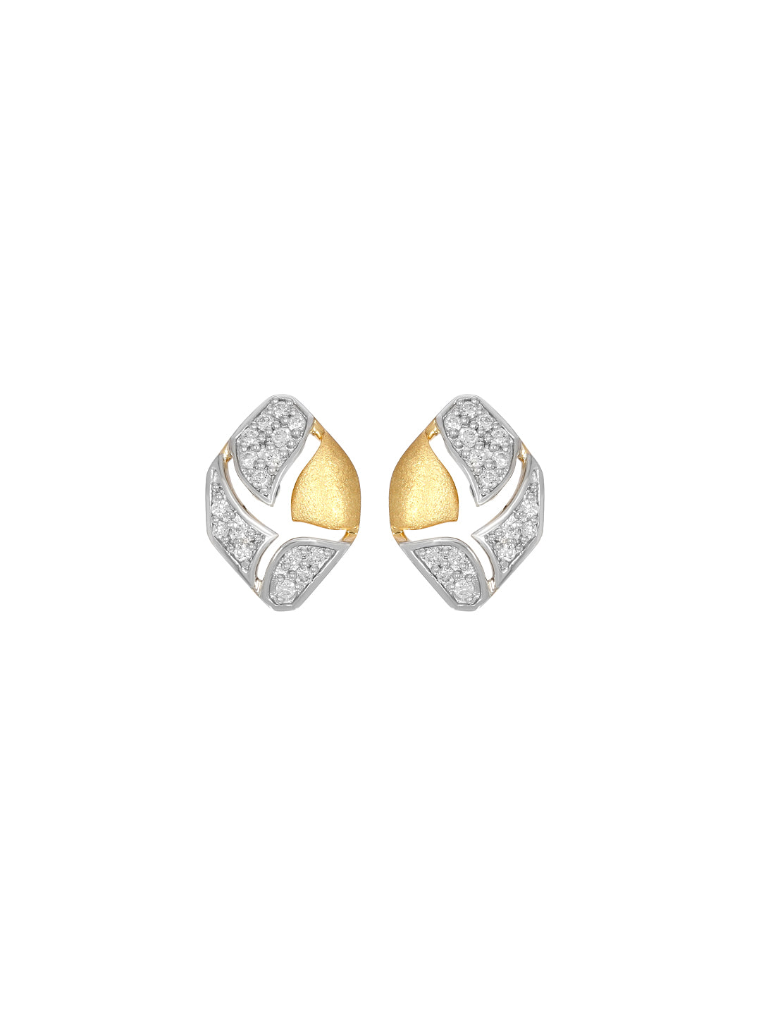 ROUND DIAMOND CUT FLOWER STUD