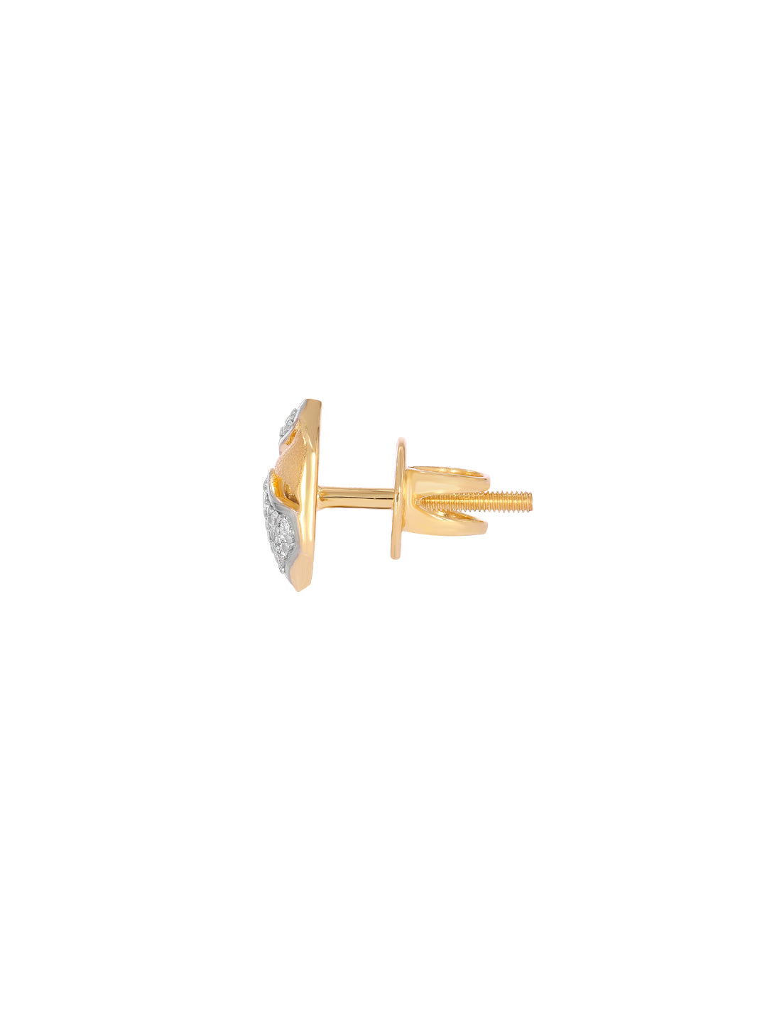 BAYAN Round Diamond Cut Arches Stud | Lab Grown Diamond | Silver | SGL Certified