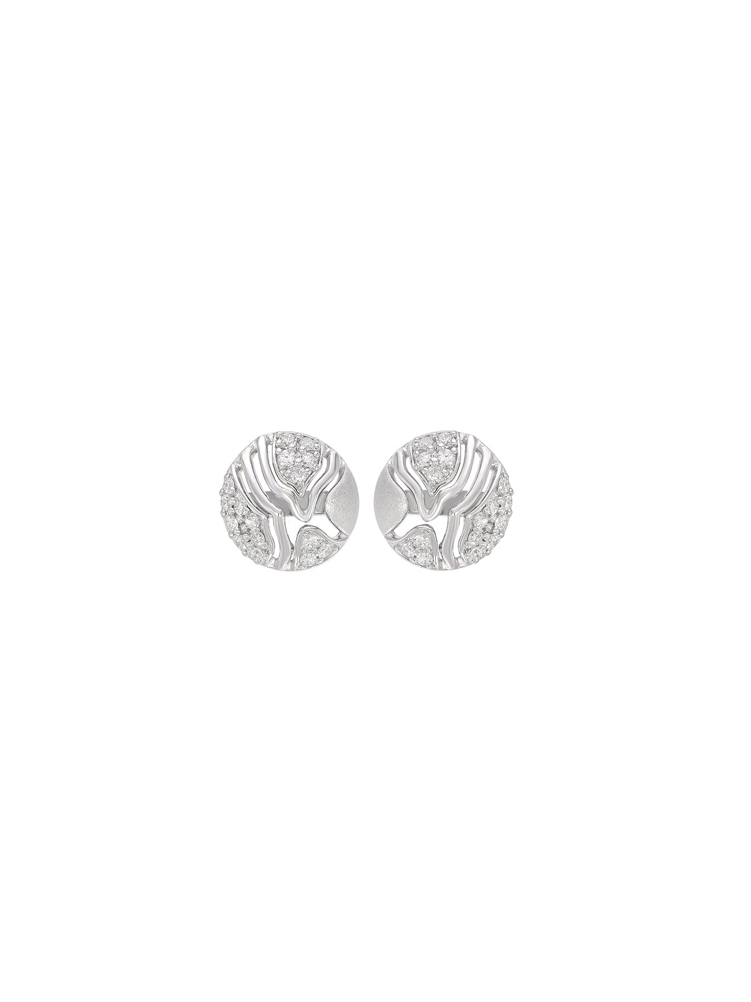 ROUND DIAMOND CUT GALLERY STUD