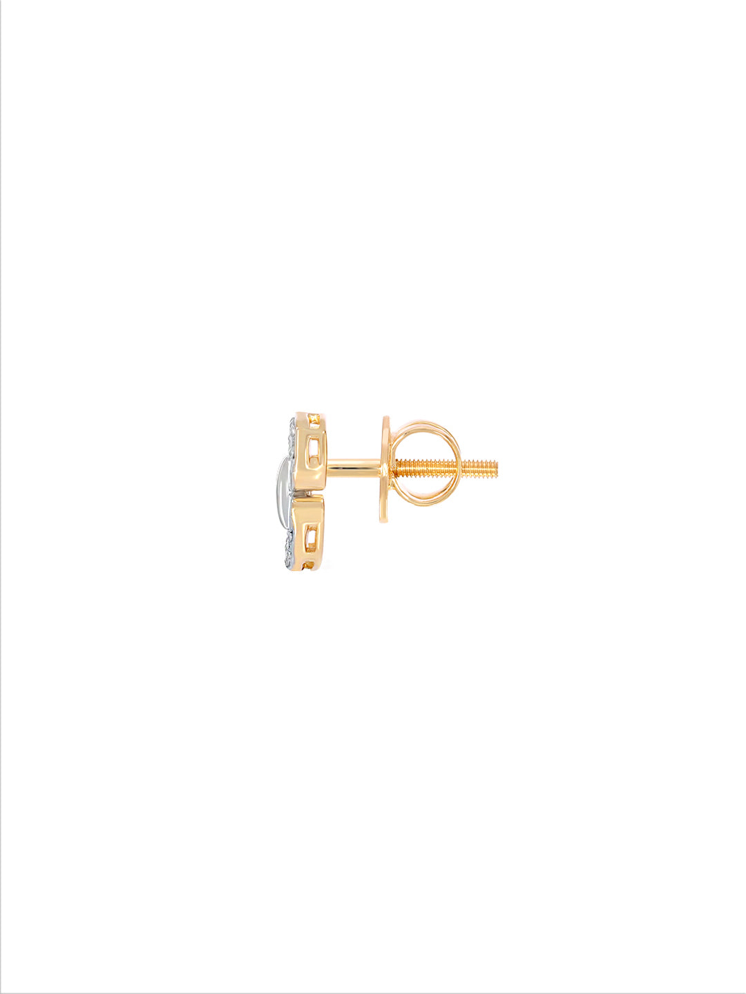 BAYAN Baguette Cut Composite Bracket Earring | Lab Grown Diamond | Silver | SGL Certified