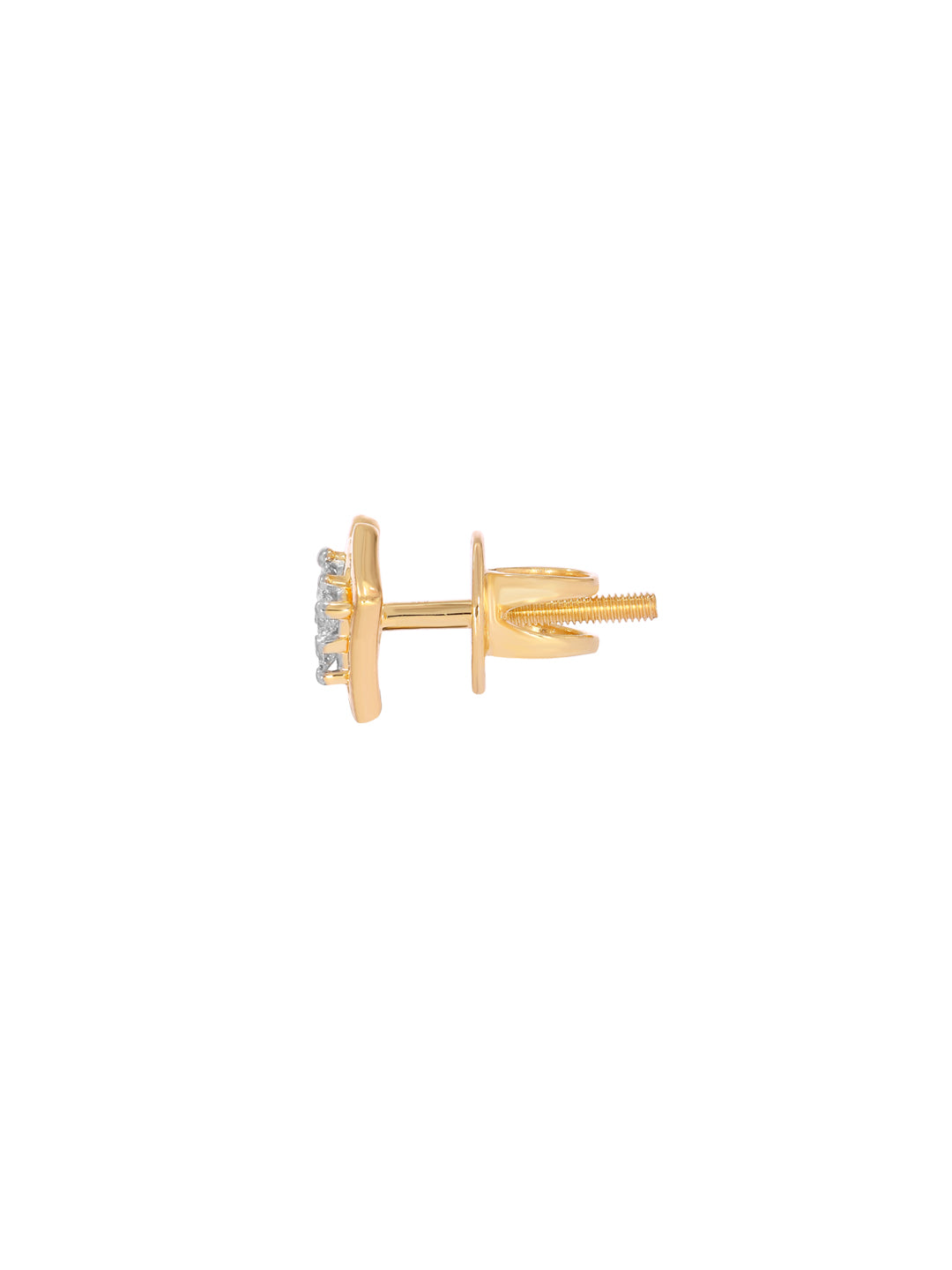 BAYAN Princess Cut Invisible Set Paradox Earring | Lab Grown Diamond | Silver | SGL Certified