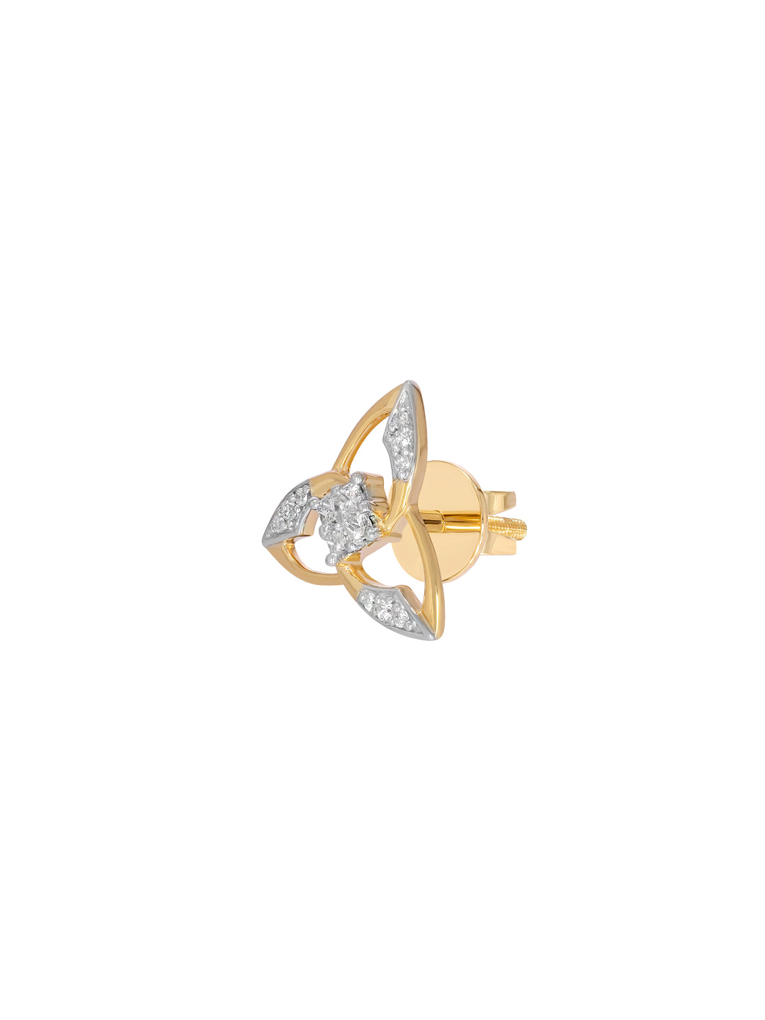 BAYAN Princess Cut Invisble Set Windmill Earring | Lab Grown Diamond | Silver | SGL Certified