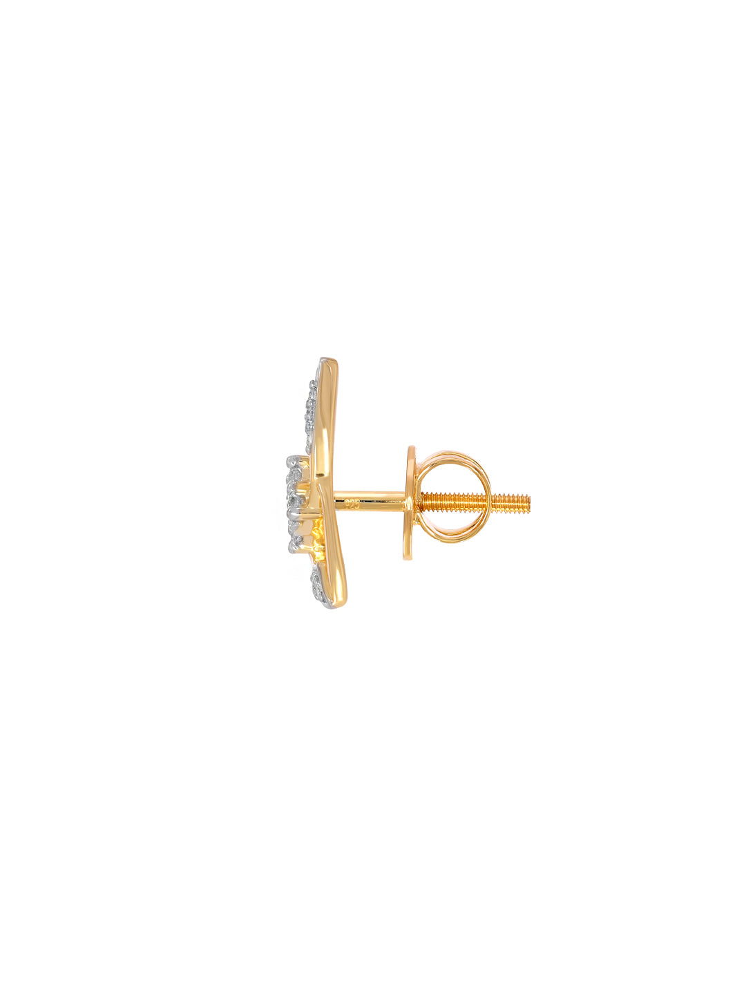 BAYAN Princess Cut Invisble Set Windmill Earring | Lab Grown Diamond | Silver | SGL Certified