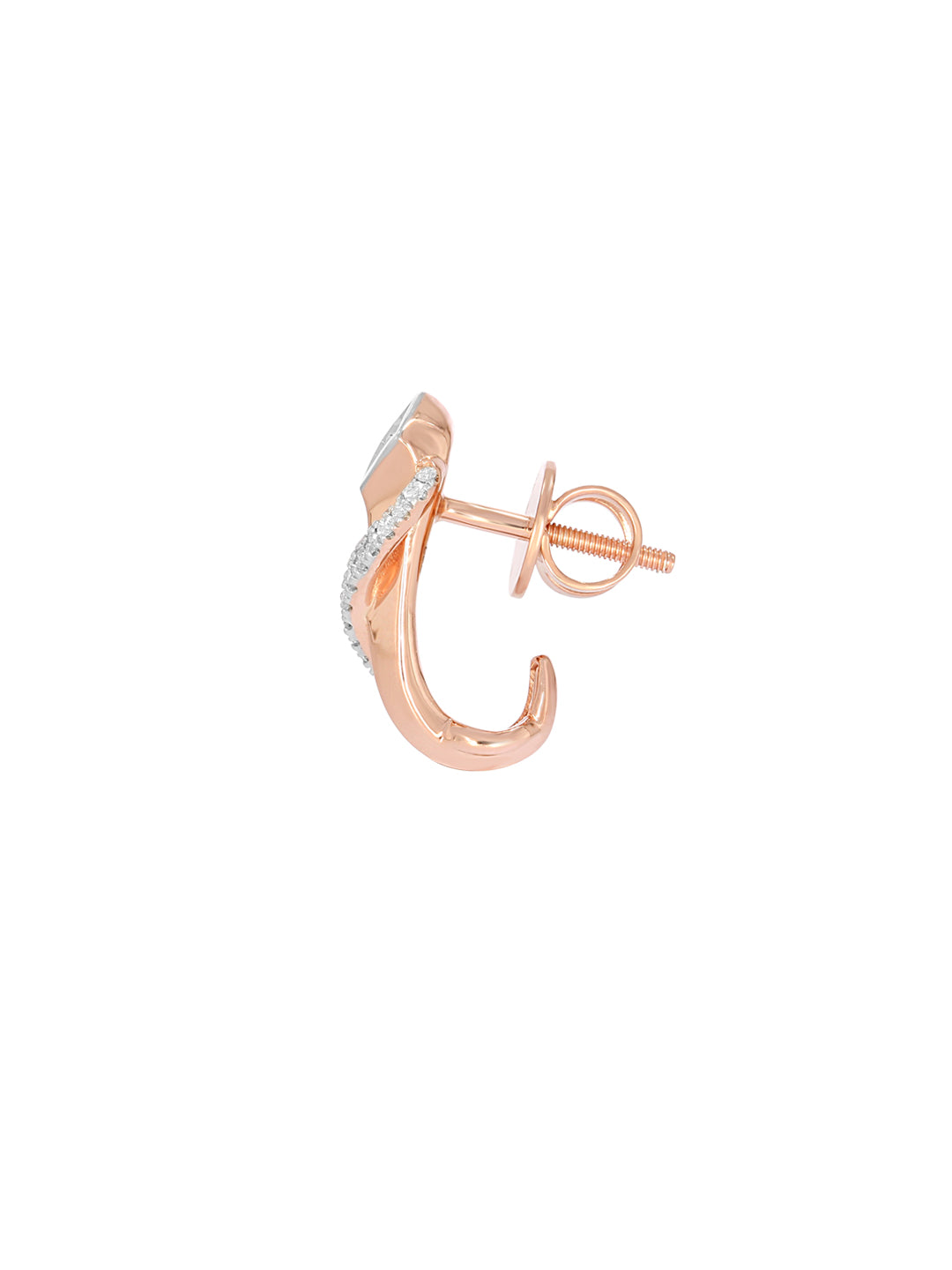 BAYAN Princess Cut Invisible Set Queen Earring | Lab Grown Diamond | Silver | SGL Certified