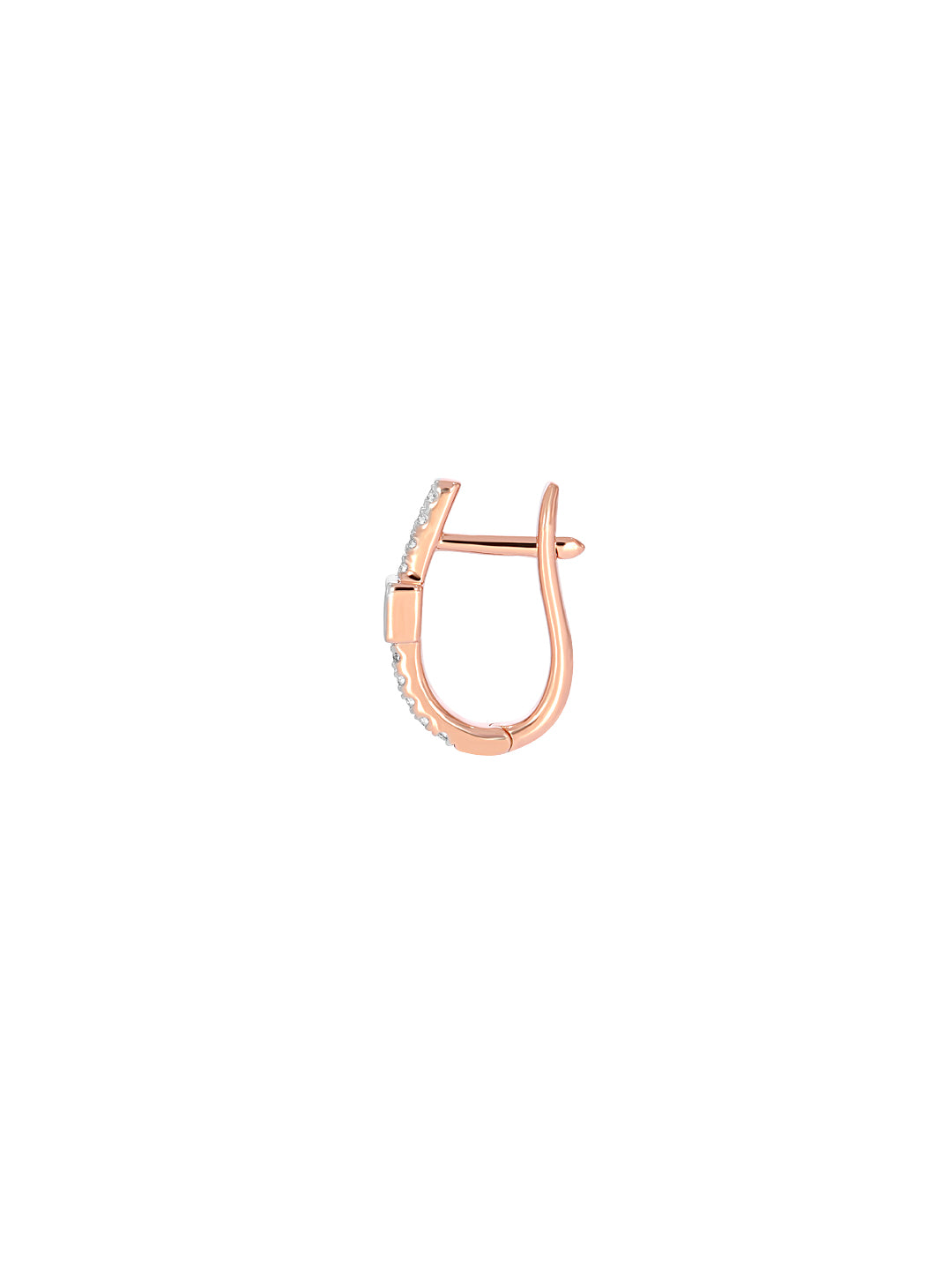 BAYAN Princess Cut Invisible Set Office Earring | Lab Grown Diamond | Silver | SGL Certified