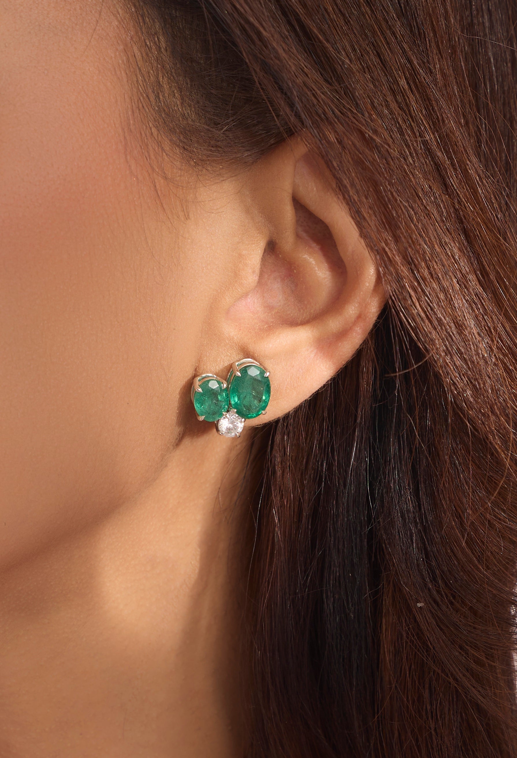 Emerald Bloom Studs