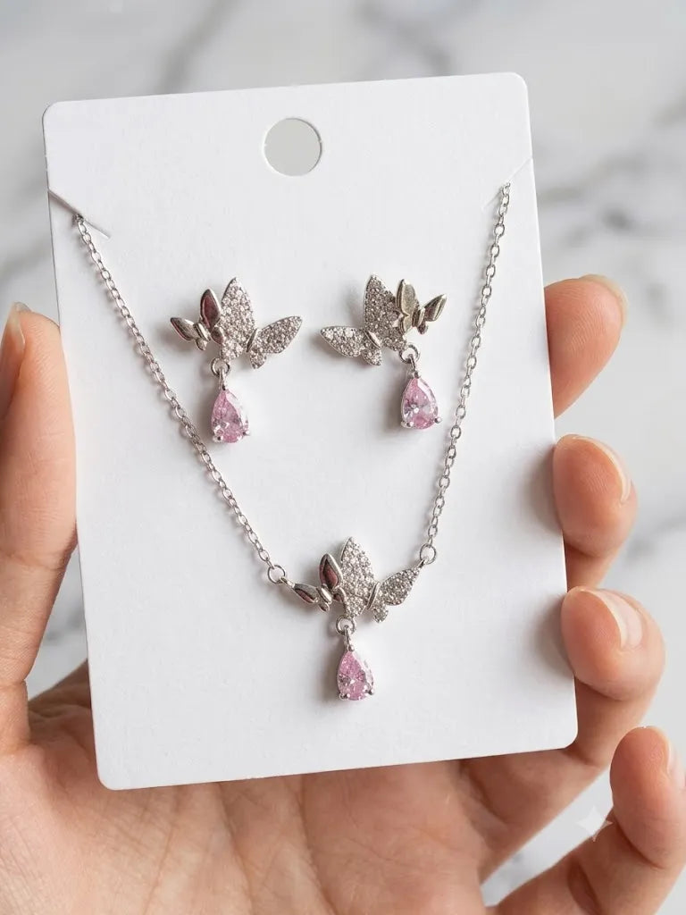 Pink Riot Pendant Set
