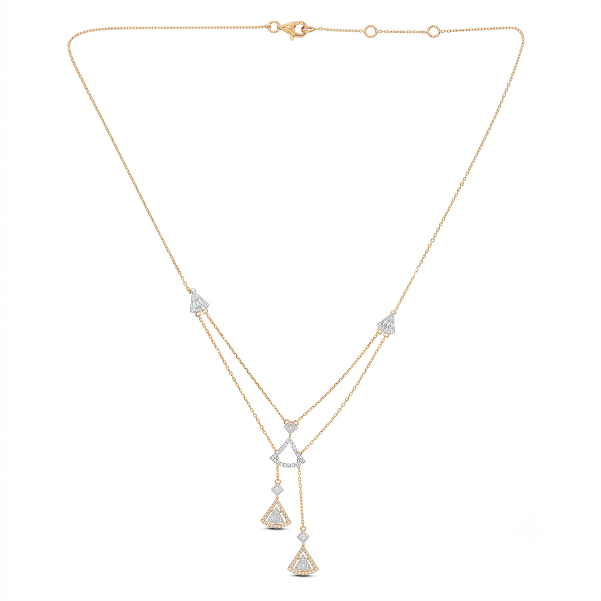 Bold Affair Dara Necklace — CZ & Silver