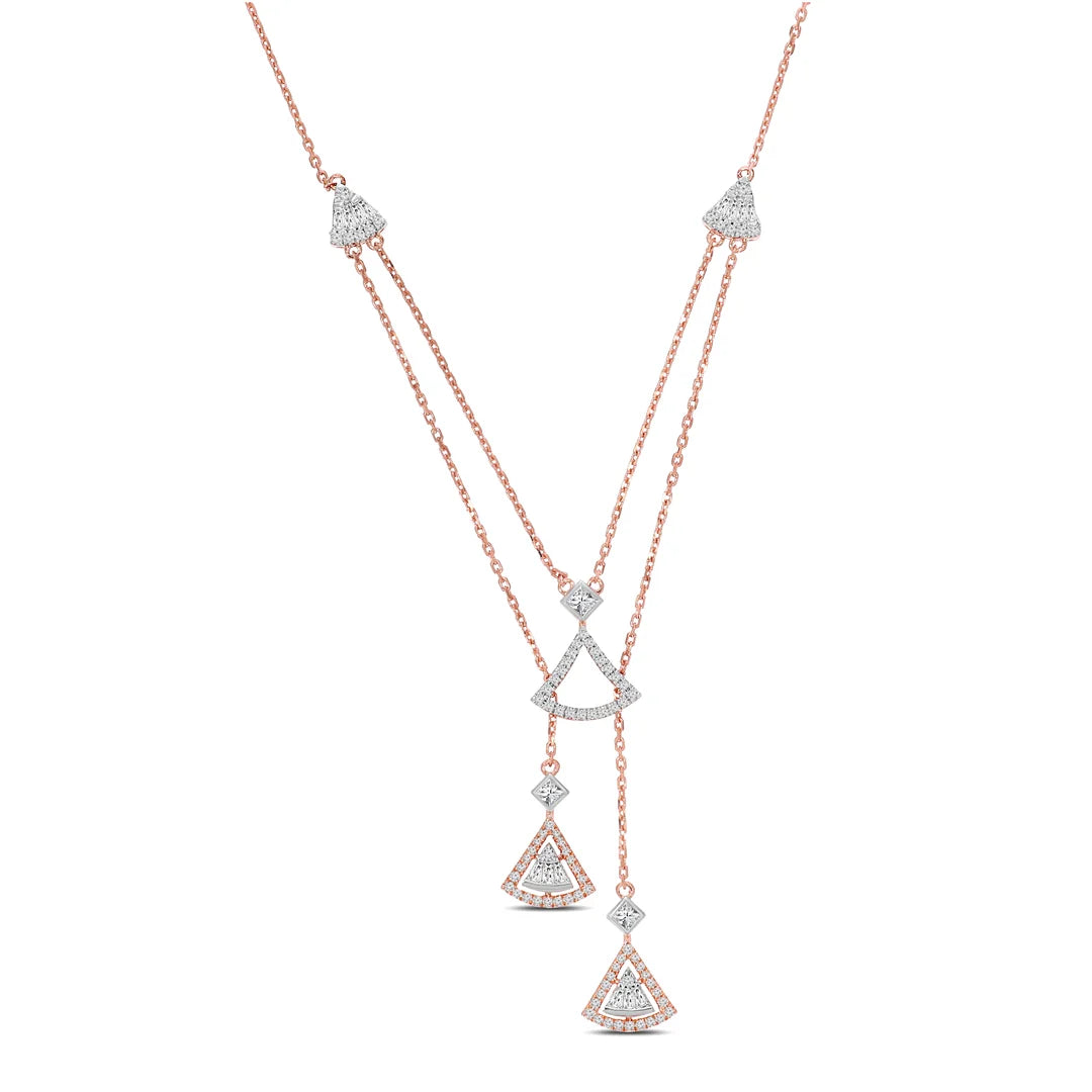 Bold Affair Dara Necklace — CZ & Silver