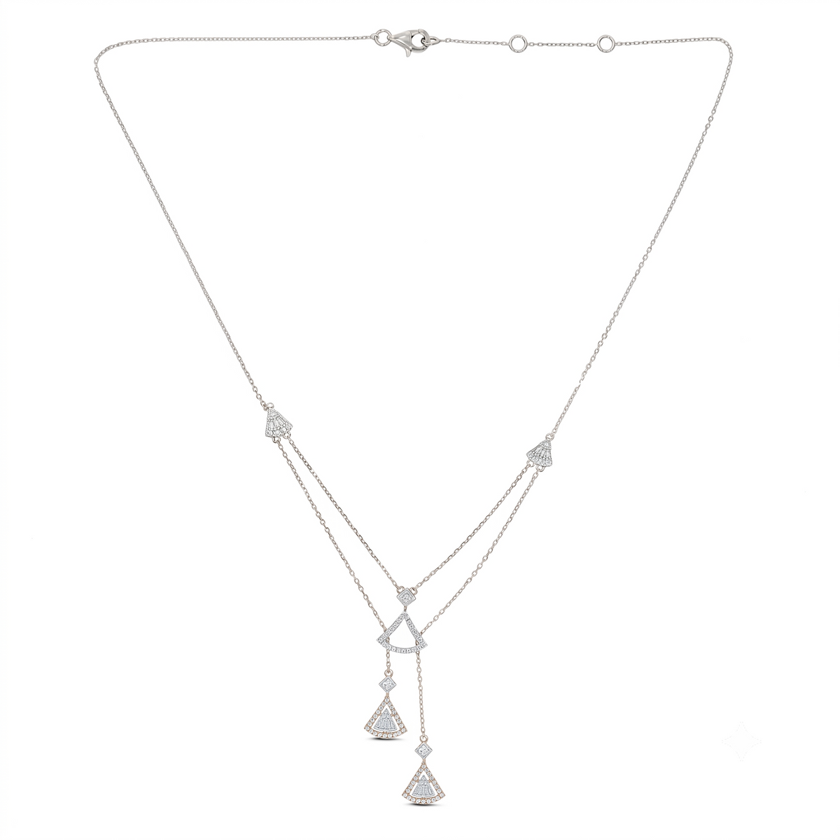 Bold Affair Dara Necklace — CZ & Silver