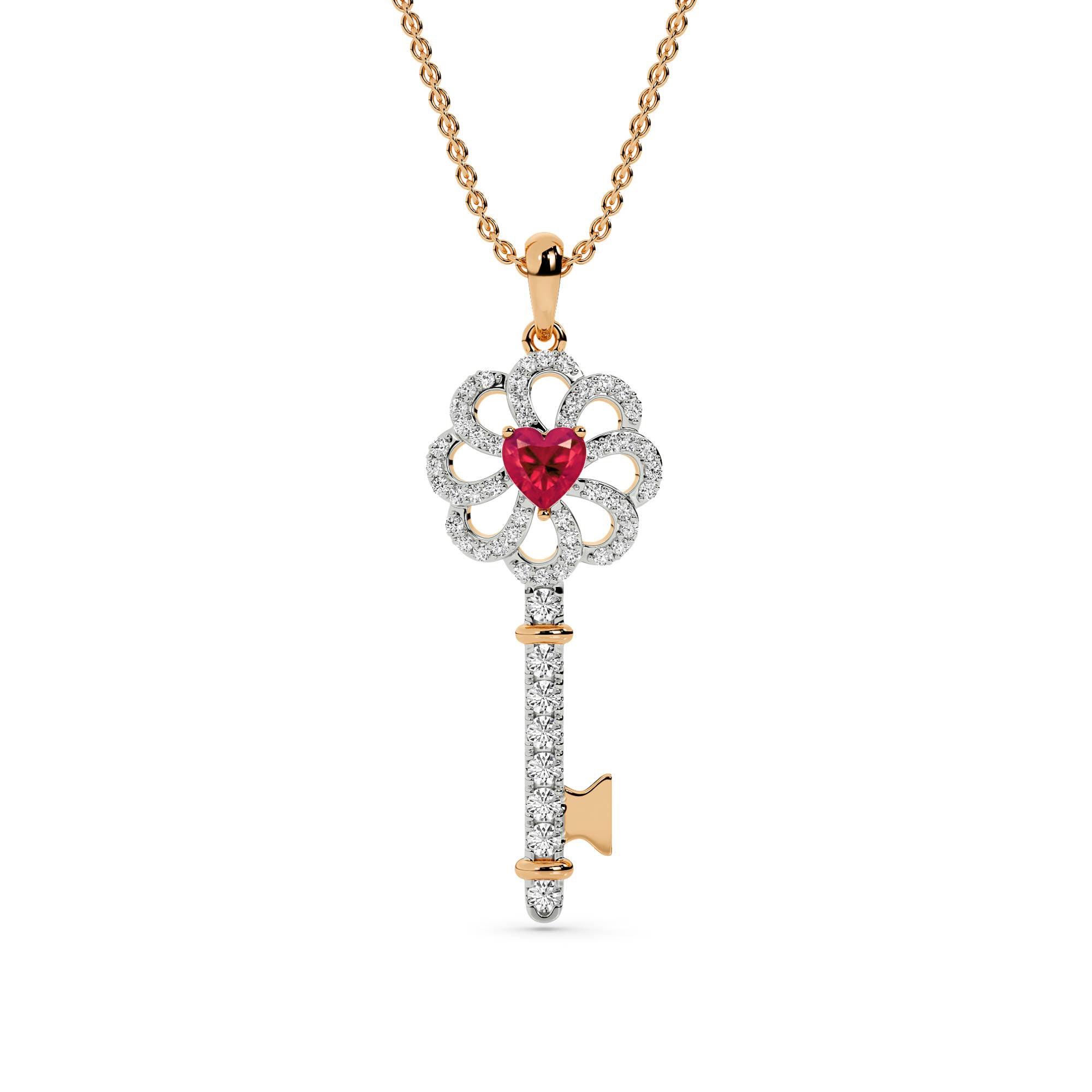 Scarlet Heart Key Pendant