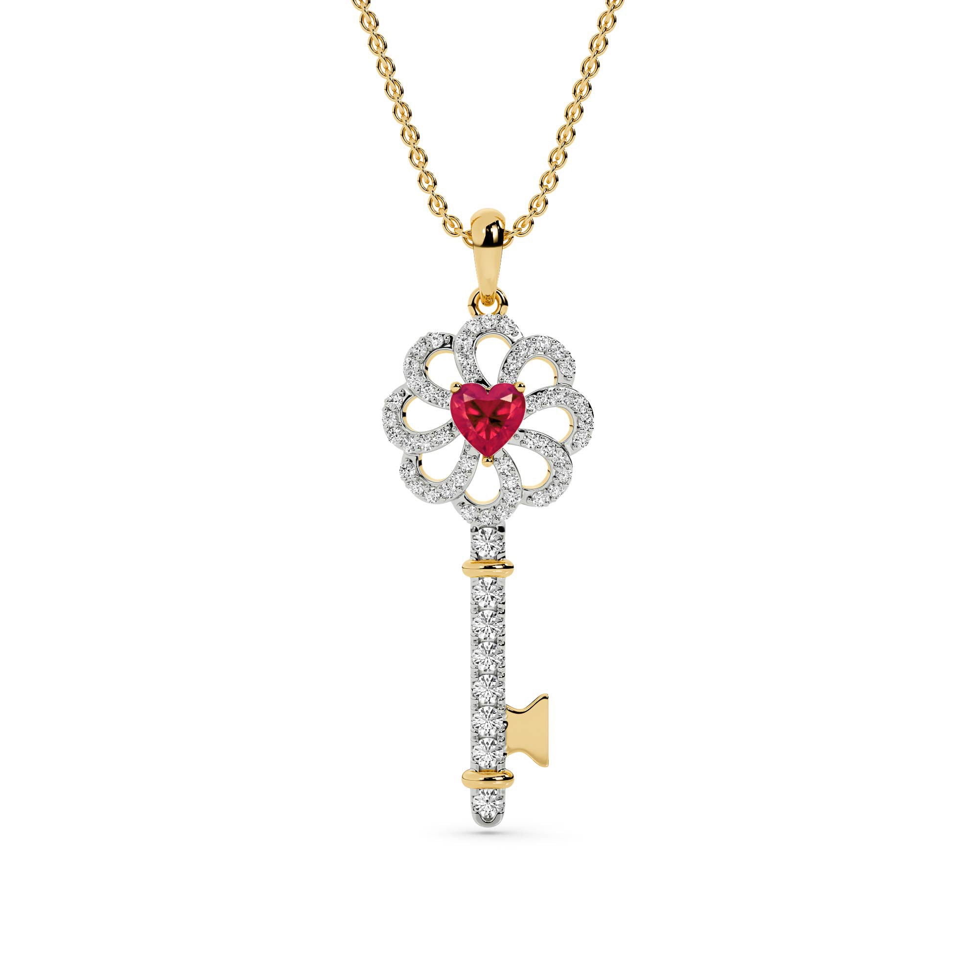 Scarlet Heart Key Pendant