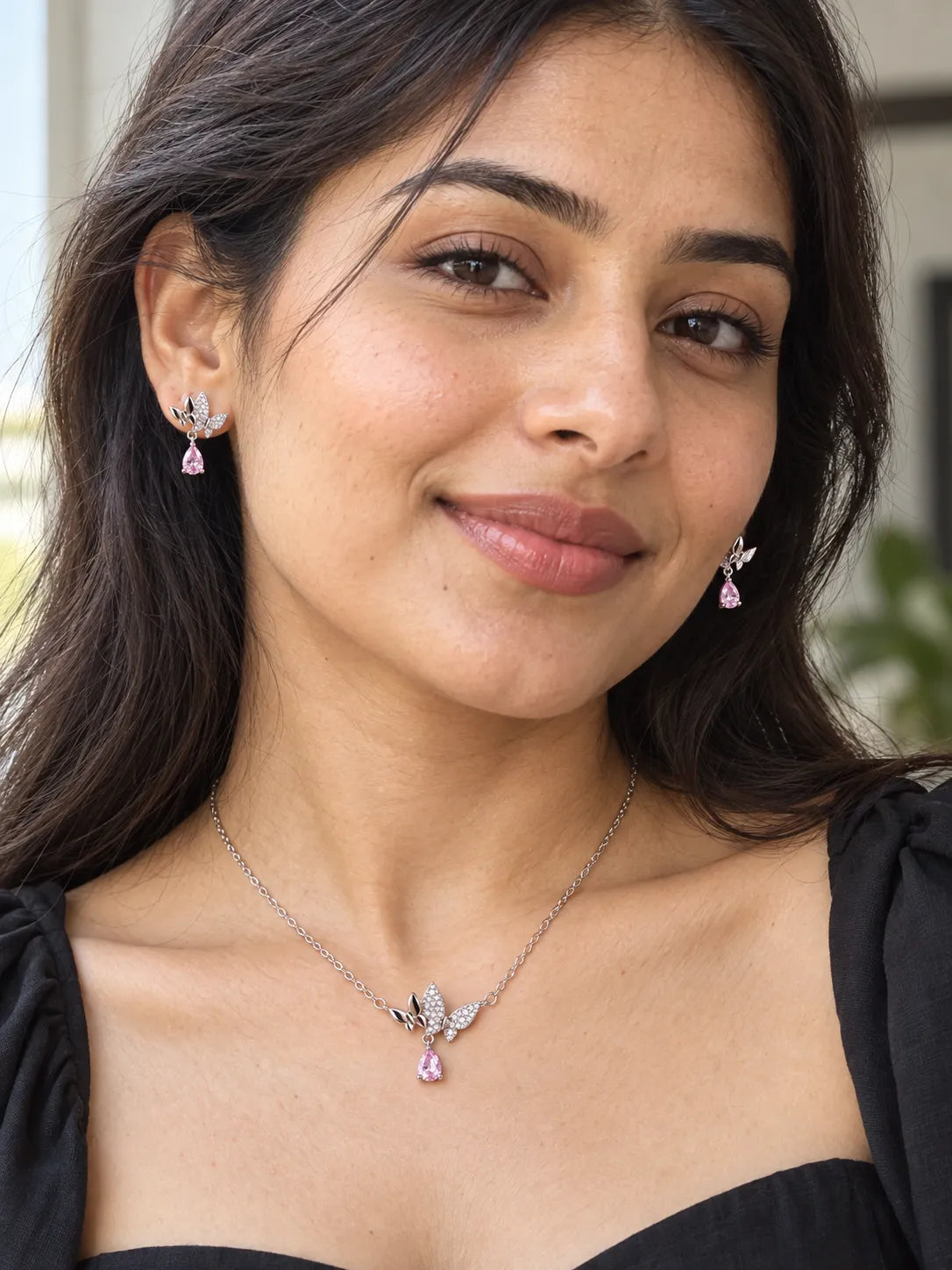Pink Riot Pendant Set