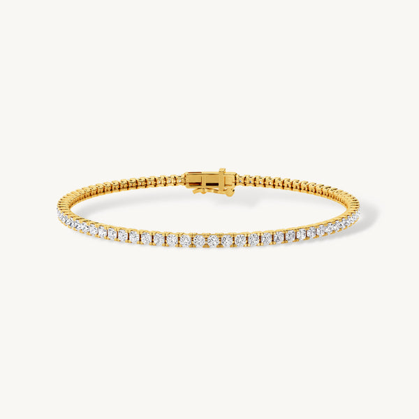 BAYAN 3.00ct Princess Cut Tennis Bracelet | Lab Grown Diamond | Silver | SGL Certified