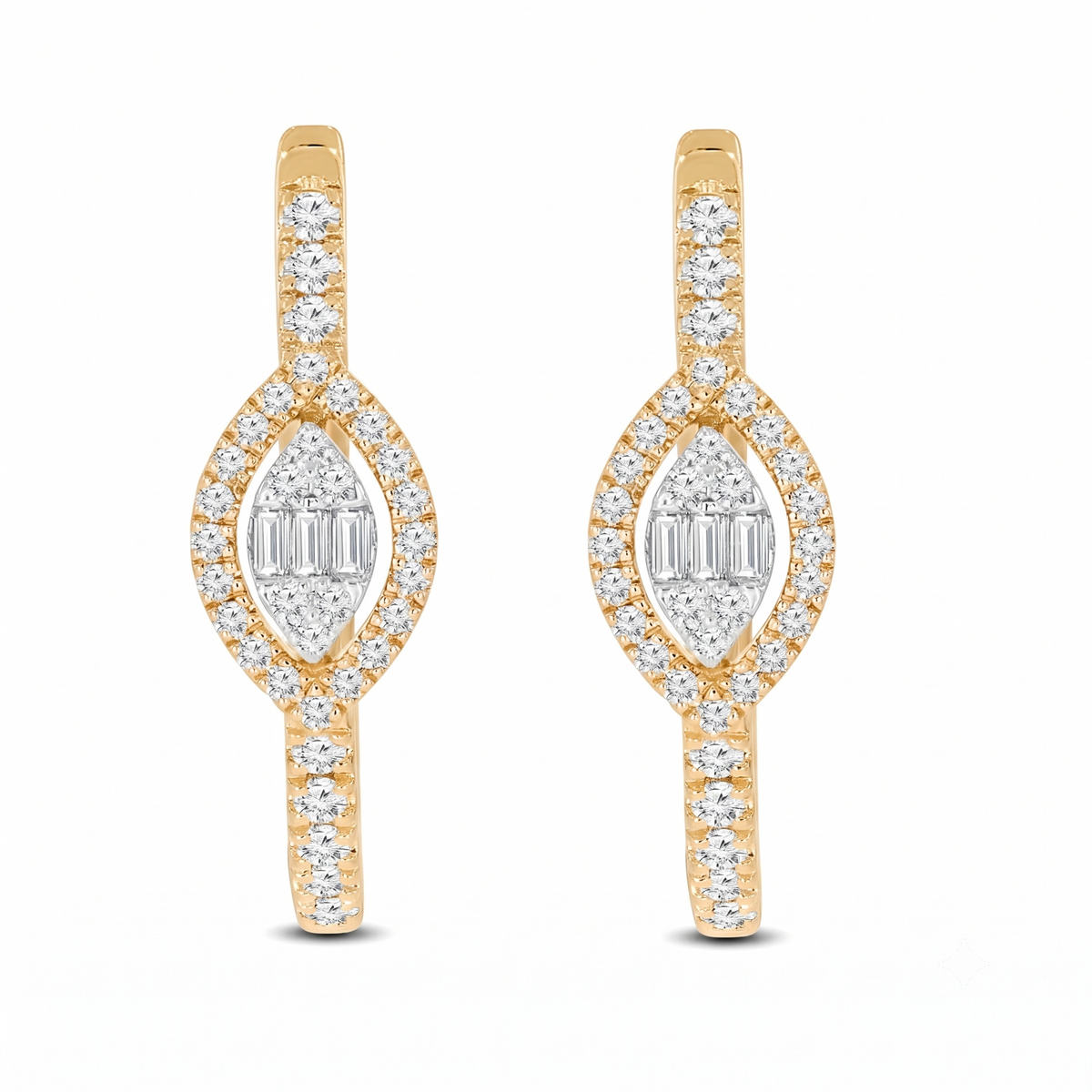 Huggies Lux Earring — CZ & Silver