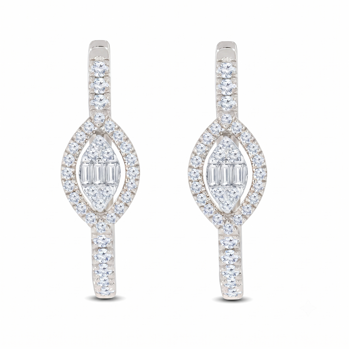 Huggies Lux Earring — CZ & Silver