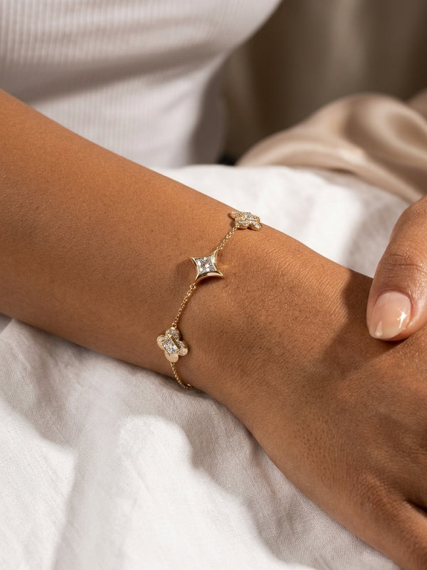 Everyday Charm Bracelet — CZ & Silver