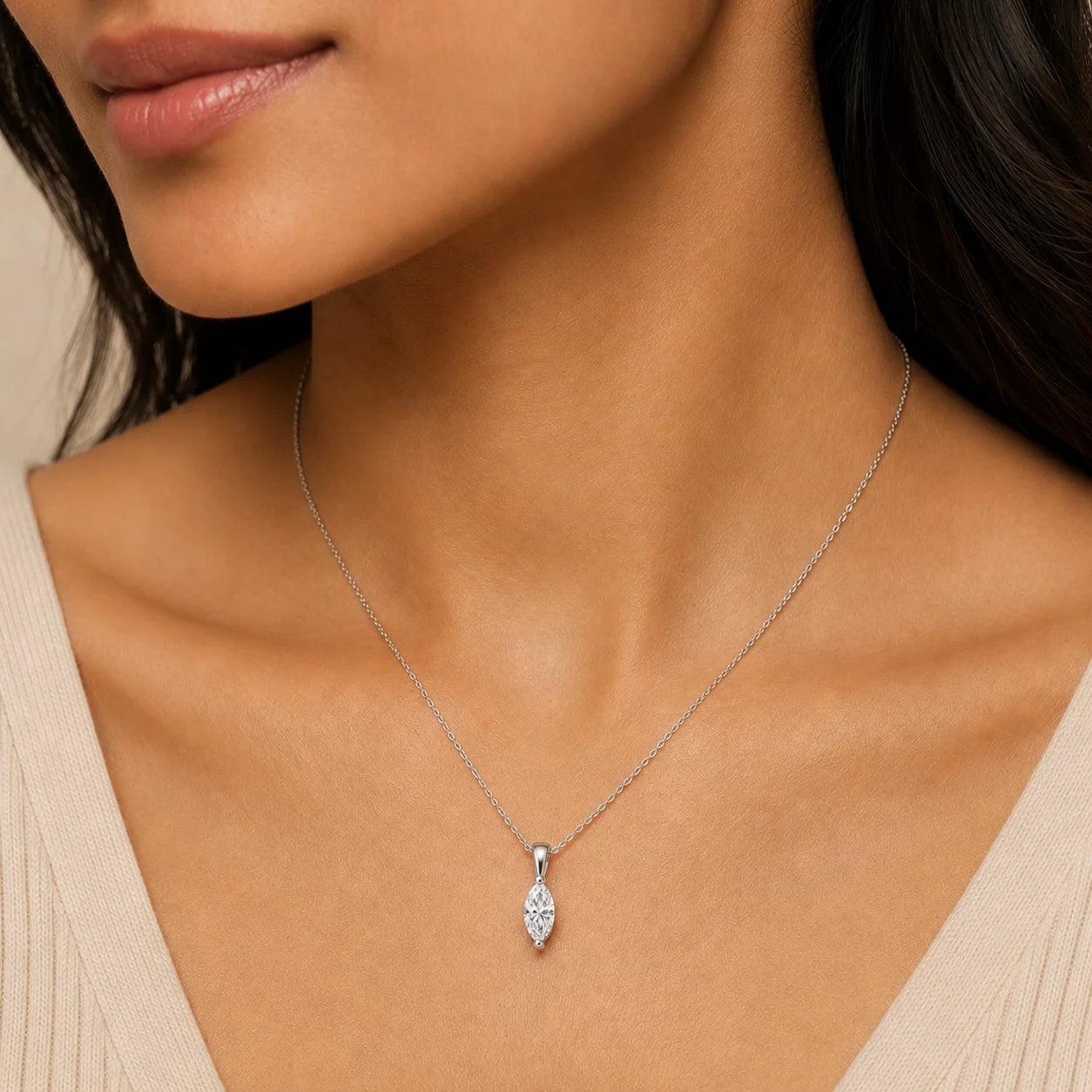 Shape of You Solitaire Pendant