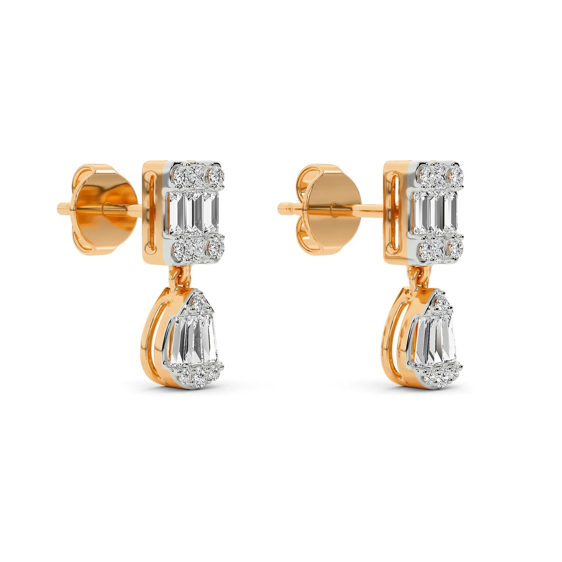 Pear Dangler Earring — Lab-Grown Diamond & Silver, SGL Certified