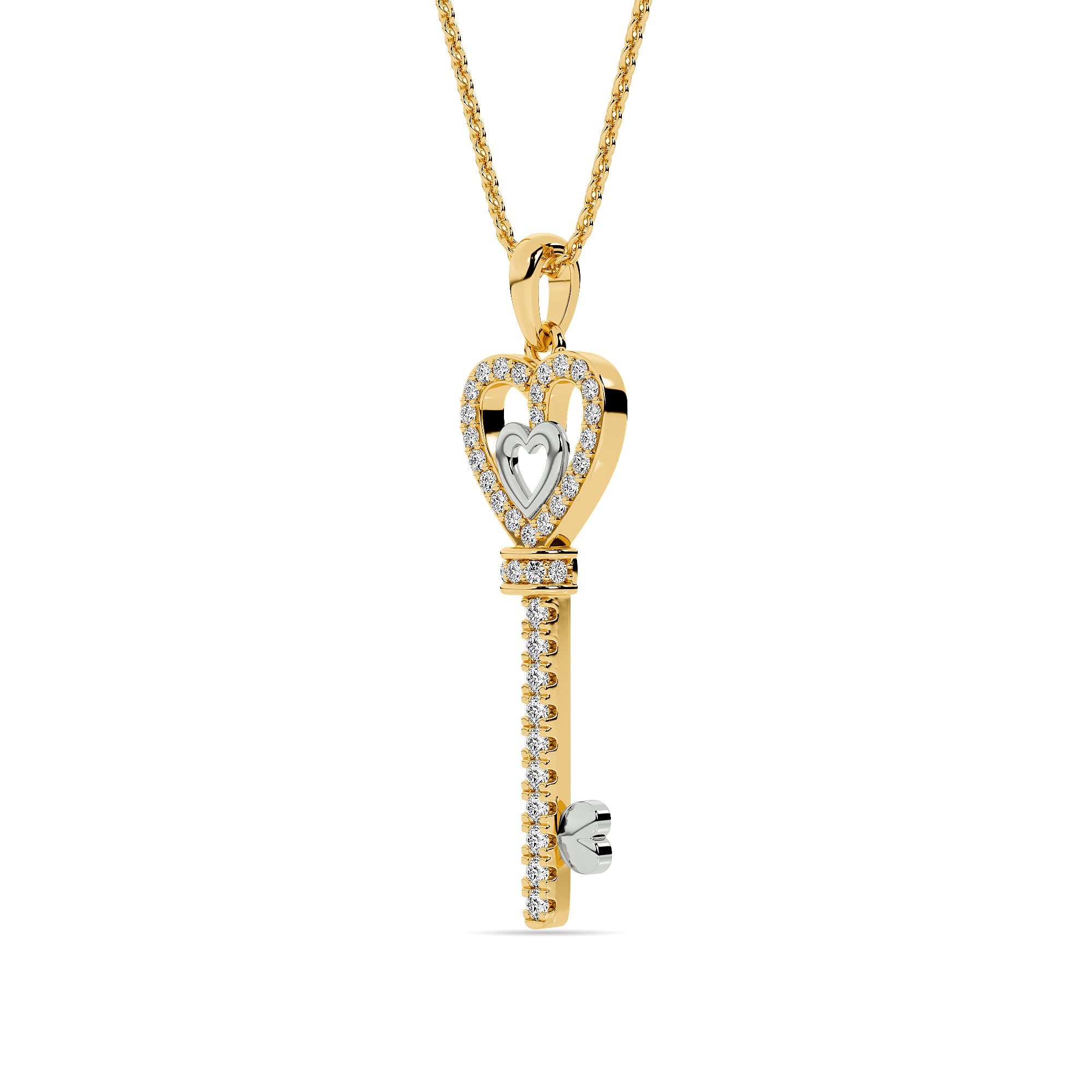 Heartlock Key Pendant