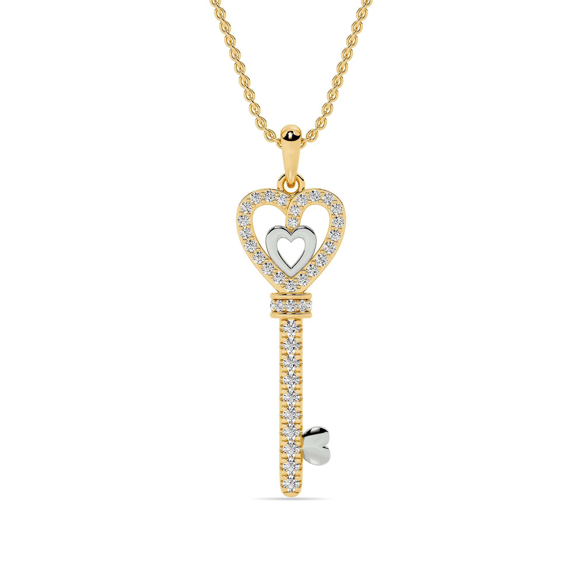 Heartlock Key Pendant