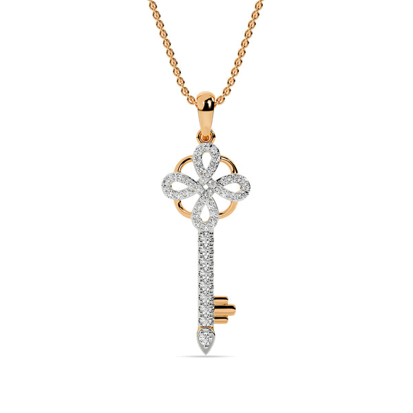 BAYAN Infinity Knot Key Pendant | Color Stone | Silver
