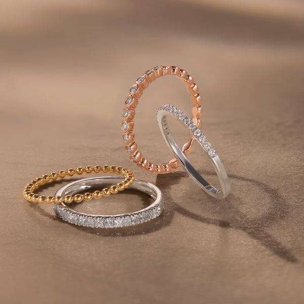 BAYAN Stackable Sparkle Ring | Lab Grown Diamond | Silver | SGL Certified