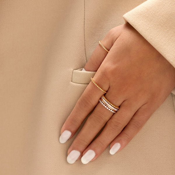 BAYAN Mini Ring Set | Lab Grown Diamond | Silver | SGL Certified
