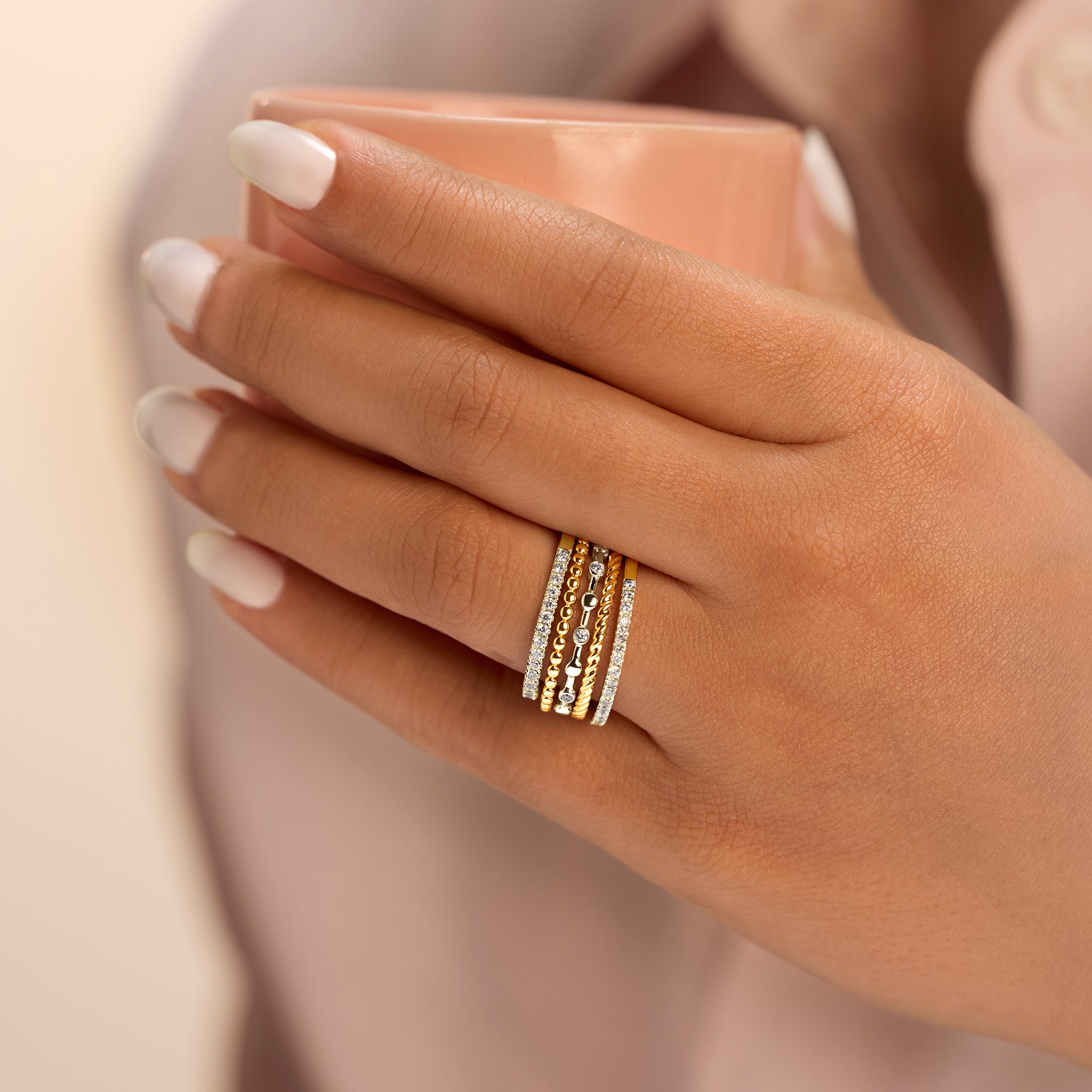 Stackable Gold Rings Studio Stackable Band Rings