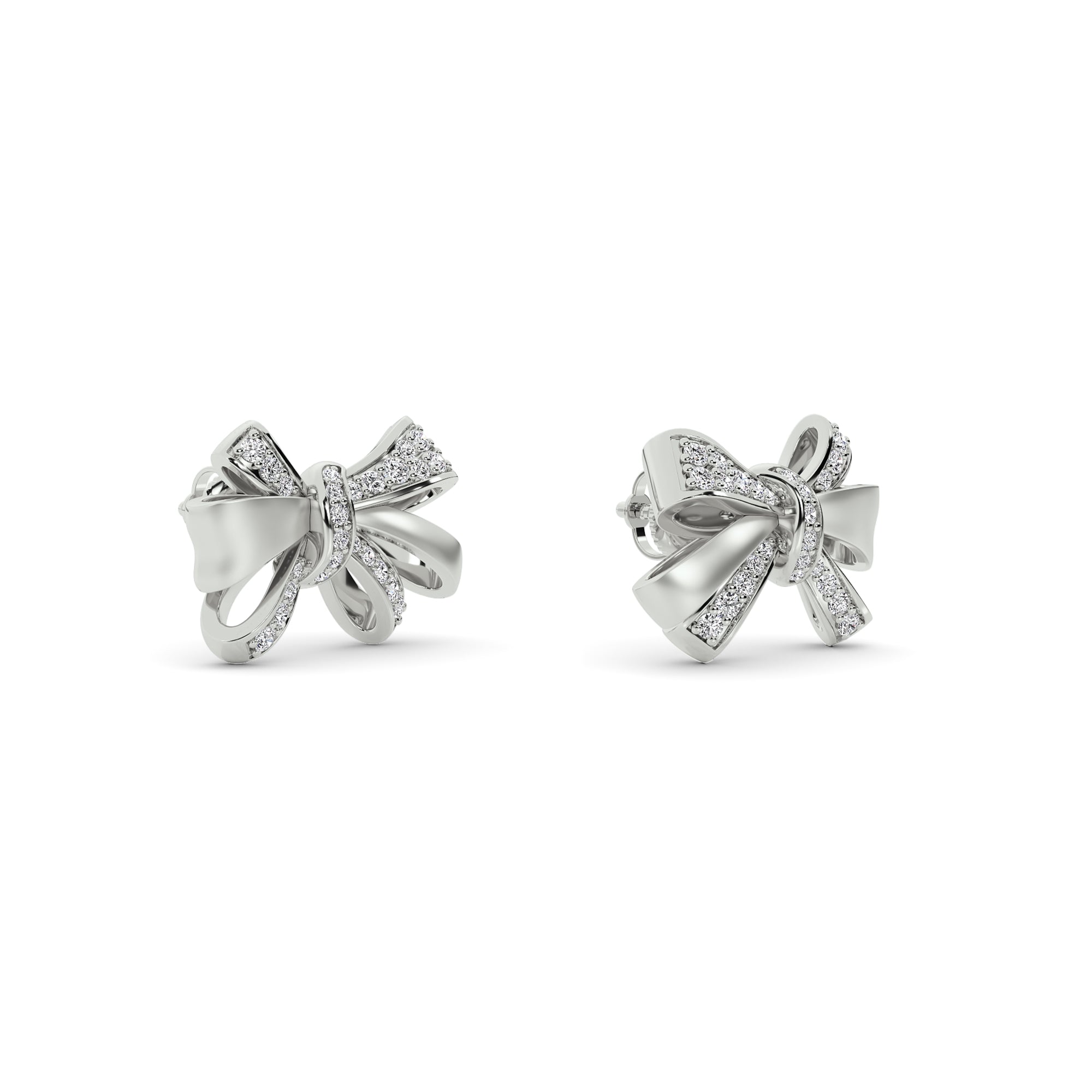 Dual Knot Bow Earrings