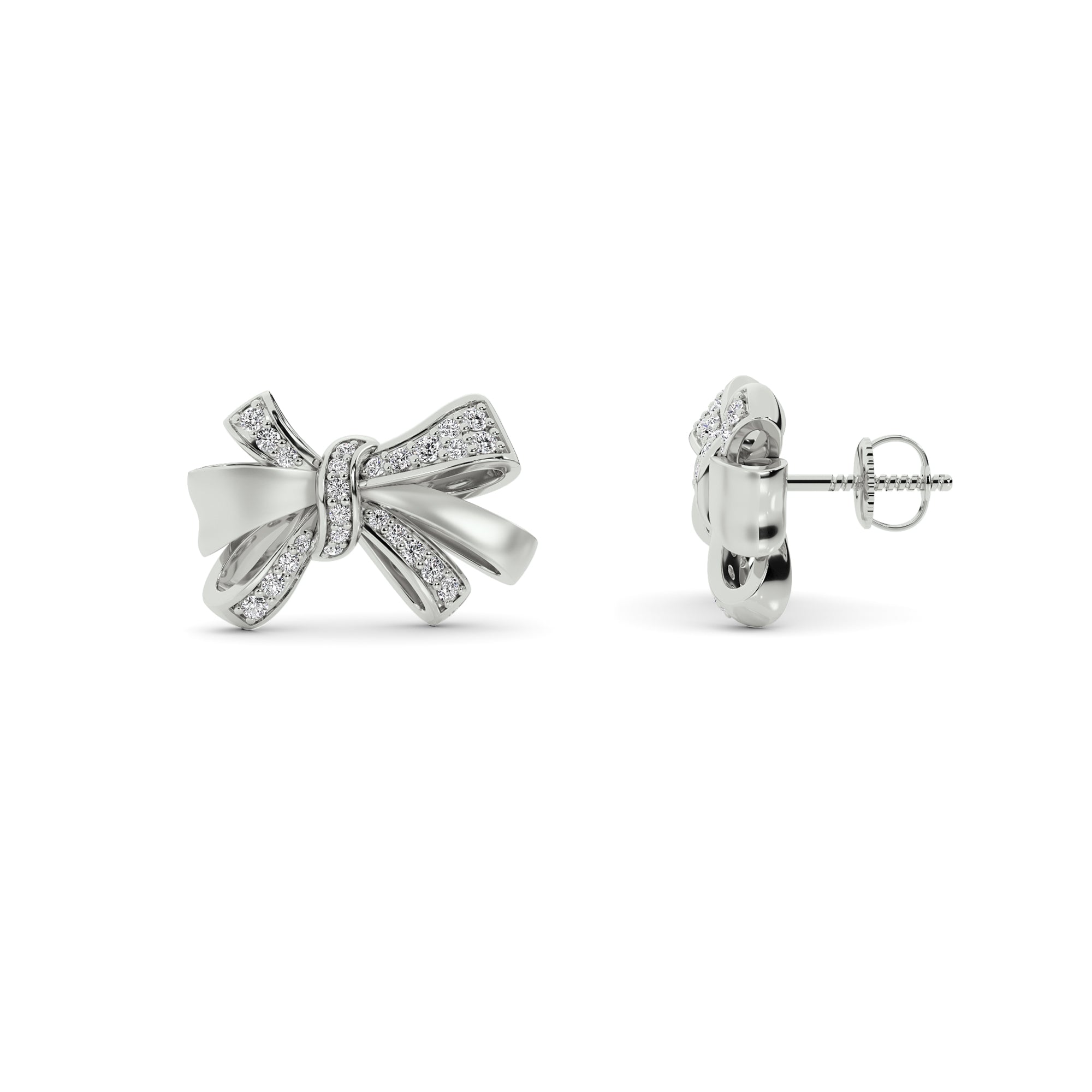 Dual Knot Bow Earrings