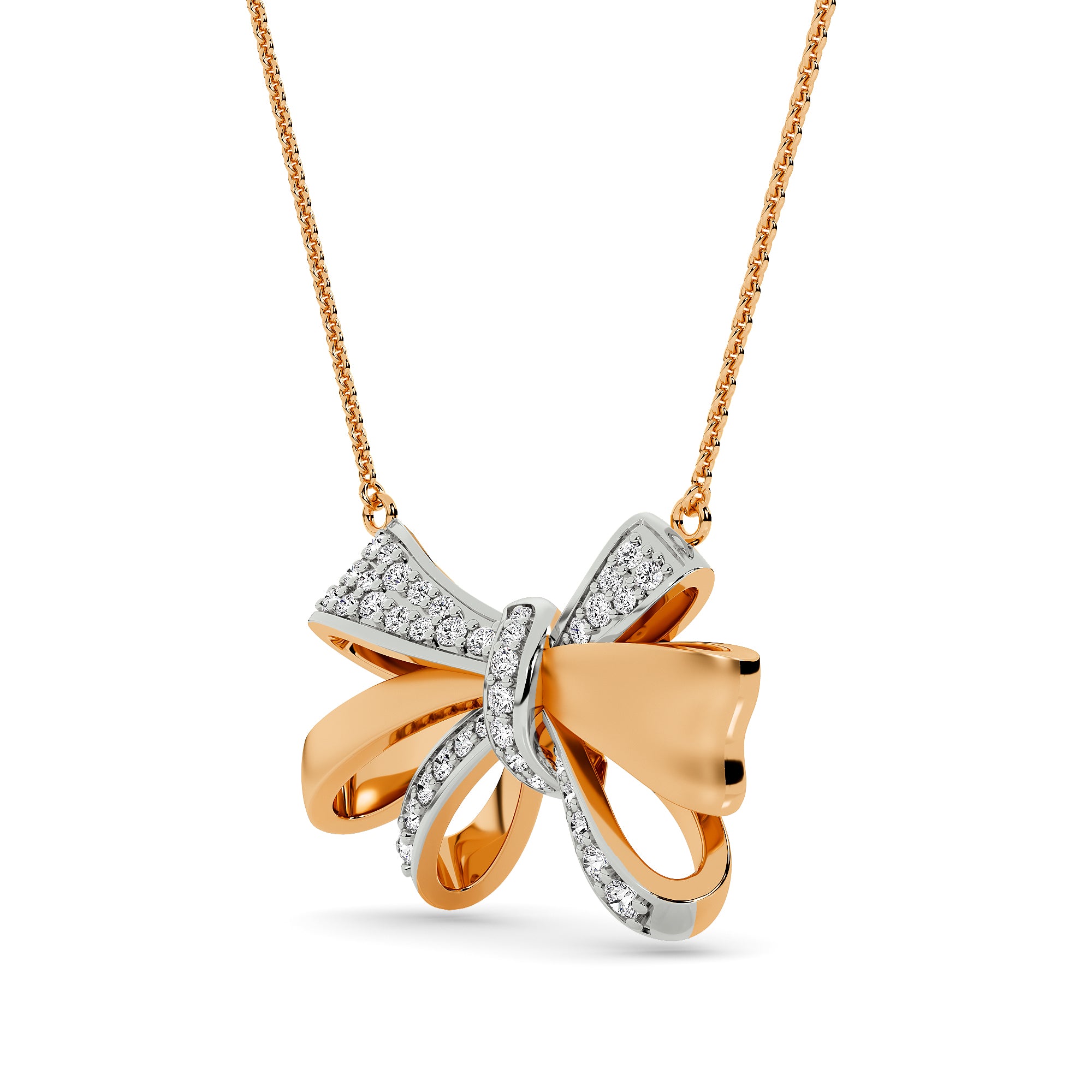 Dual Knot Bow Pendant