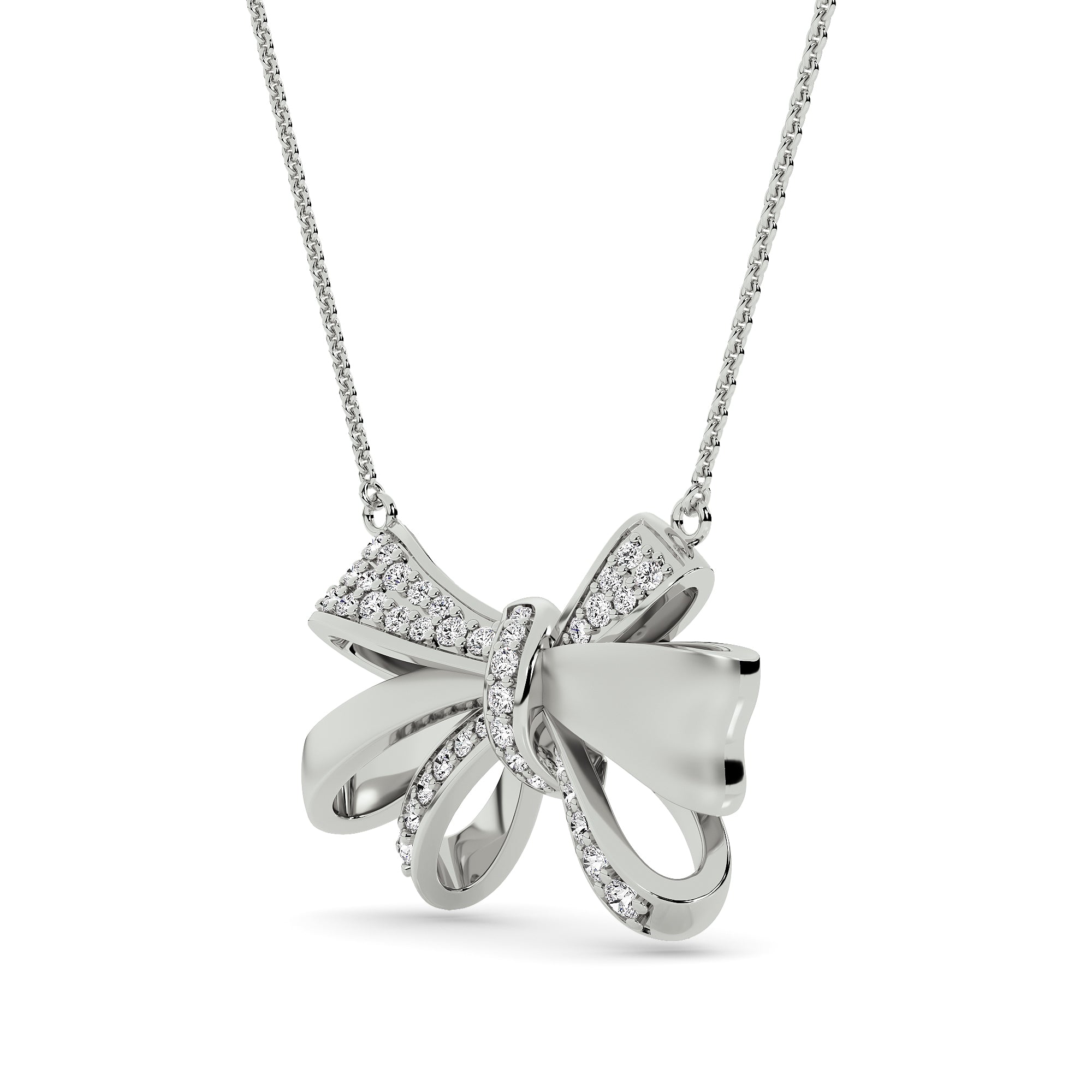 Dual Knot Bow Pendant